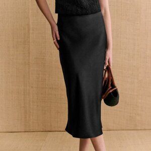 Sezane Sandy Skirt Black - Size 34